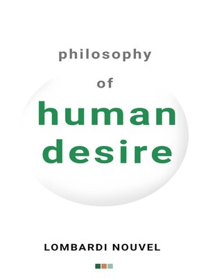 cover image of Philosophy of Human Desire